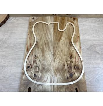 Карагач Кап заготовка на топ Смешанный АА 11х173х500 мм - 2 шт. (книжкой) Карагач Кап заготовка на топ Смешанный АА 11х173х500 мм - 2 шт. (книжкой)-3