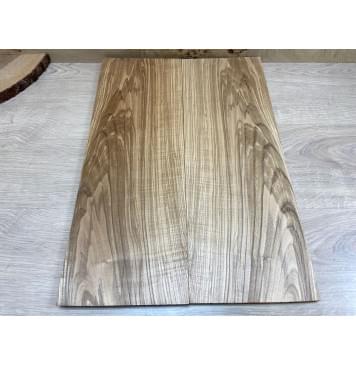 Ясень Оливковый заготовка на топ Смешанный ААА 13х185х530 мм - 2 шт. (книжкой)-1