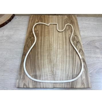 Ясень Оливковый заготовка на топ Смешанный ААА 13х185х530 мм - 2 шт. (книжкой)-2