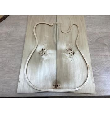 Тополь Кап заготовка на топ Смешанный АА 12х190х550 мм - 2 шт. (книжкой)-0