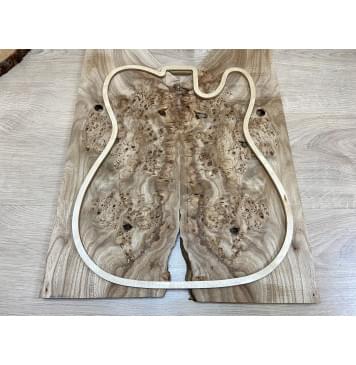 Карагач Кап заготовка на топ Смешанный ААА 11х195х520 мм - 2 шт. (книжкой) Карагач Кап заготовка на топ Смешанный ААА 11х195х520 мм - 2 шт. (книжкой)-3