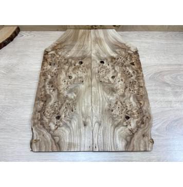 Карагач Кап заготовка на топ Смешанный ААА 11х195х520 мм - 2 шт. (книжкой) Карагач Кап заготовка на топ Смешанный ААА 11х195х520 мм - 2 шт. (книжкой)-2