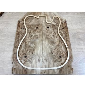 Карагач Кап заготовка на топ Смешанный ААА 11х195х520 мм - 2 шт. (книжкой) Карагач Кап заготовка на топ Смешанный ААА 11х195х520 мм - 2 шт. (книжкой)-1