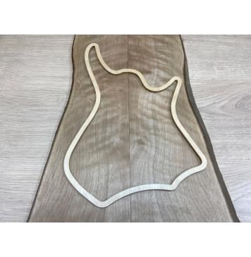 Орех Грецкий Волнистый заготовка на топ  Смешанный ААА Волна А 7х115-155х545 мм - 2 шт. (книжкой)-3