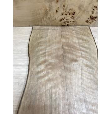 Орех Грецкий Волнистый заготовка на топ  Смешанный ААА Волна А 7х115-155х545 мм - 2 шт. (книжкой)-2