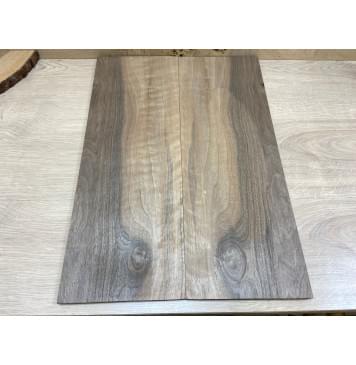 Орех Грецкий Волнистый заготовка на топ Смешанный ААА Волна А 7х190х550 мм - 2 шт. (книжкой)-0