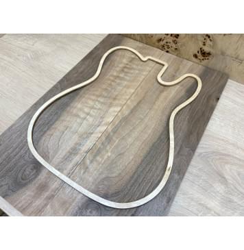 Орех Грецкий Волнистый заготовка на топ Смешанный ААА Волна А 7х190х550 мм - 2 шт. (книжкой)-3