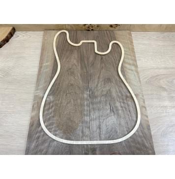 Орех Грецкий Волнистый заготовка на топ Смешанный ААА Волна АА 5-6х196х555 мм - 2 шт. (книжкой)-1