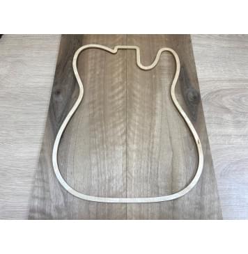 Орех Грецкий Волнистый заготовка на топ Смешанный АА Волна А 8х192х560 мм - 2 шт. (книжкой)-1