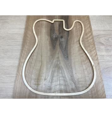 Орех Грецкий Волнистый заготовка на топ Смешанный АА Волна А 8х192х560 мм - 2 шт. (книжкой)-2