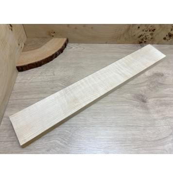 Клён Белый Явор, Волнистый  заготовка грифа для Безголовой гитары Волна АА Смешанный ААА 26х87х585 мм-0