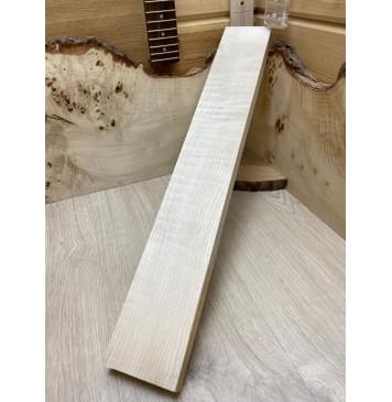 Клён Белый Явор, Волнистый  заготовка грифа для Безголовой гитары Волна АА Смешанный ААА 26х87х585 мм-3