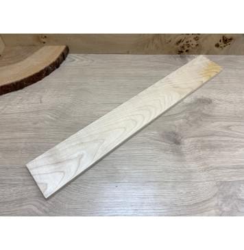 Клён Белый заготовка накладки для электрогитары Тангент АА 8х74х530 мм-0