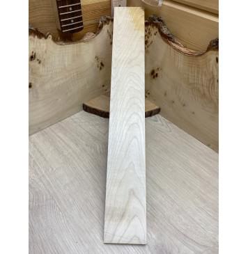 Клён Белый заготовка накладки для электрогитары Тангент АА 8х74х530 мм-1