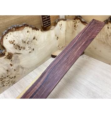 Эбен Красный заготовка накладки для бас-гитары Смешанный ААА 10х61х725 мм-3