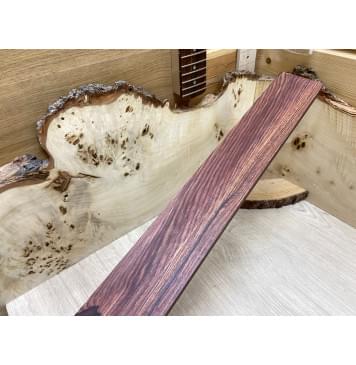 Эбен Красный заготовка накладки для бас-гитары Смешанный ААА 10х61х725 мм-0