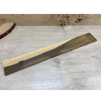 Эбен Маймю заготовка накладки для электрогитары Смешанный АА 9,5х73х555 мм-0