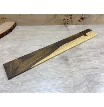 Эбен Маймю заготовка накладки для электрогитары Смешанный АА 9х73х555 мм-1