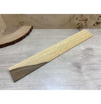 Эбен Маймю заготовка накладки для электрогитары Смешанный ААА 9,8х73х530 мм-0