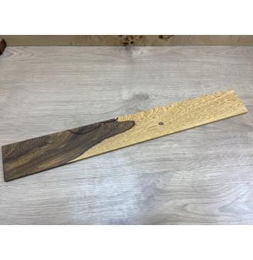 Эбен Маймю заготовка накладки для электрогитары Смешанный АА 8,5х73х570 мм-2