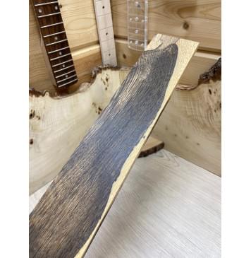 Эбен Маймю заготовка накладки для электрогитары Смешанный ААА 9х74х530 мм-1