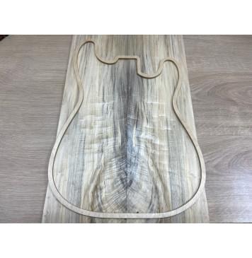 Тополь Болотный Волнистый заготовка на топ Смешанный ААА Волна АА 7х160х580 мм - 2 шт. (книжкой) Тополь Болотный Волнистый заготовка на топ Смешанный ААА Волна АА 7х160х580 мм - 2 шт. (книжкой)-0