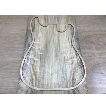 Тополь Болотный Волнистый заготовка на топ Смешанный ААА Волна АА 7х160х580 мм - 2 шт. (книжкой) Тополь Болотный Волнистый заготовка на топ Смешанный ААА Волна АА 7х160х580 мм - 2 шт. (книжкой)-2