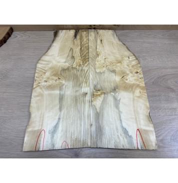 Тополь Болотный заготовка на топ Смешанный ААА 9х190х465 мм - 2 шт. (книжкой)-0