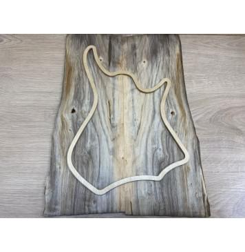 Тополь Болотный заготовка на топ Тревел гитары Смешанный А 6х148х445 мм - 2 шт. (книжкой)-2