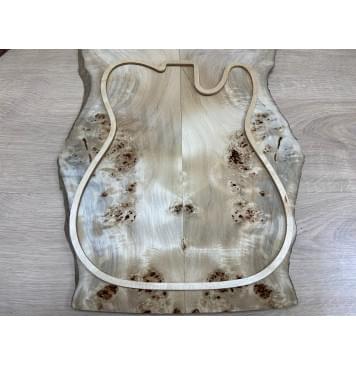 Тополь Кап заготовка на топ Смешанный ААА 13х140-160х520 мм - 2 шт. (книжкой)-0