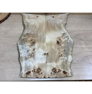 Тополь Кап заготовка на топ Смешанный ААА 13х140-160х520 мм - 2 шт. (книжкой)-1