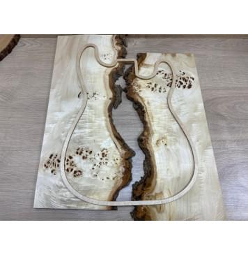 Тополь Кап заготовка на топ Смешанный ААА 12,5х160-180х510 мм - 2 шт. (книжкой)-2