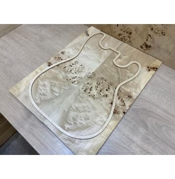 Тополь Кап заготовка на топ Смешанный ААА 13х190х490 мм - 2 шт. (книжкой)-0