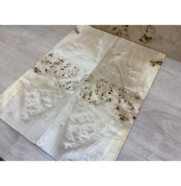 Тополь Кап заготовка на топ Смешанный ААА 13х190х490 мм - 2 шт. (книжкой)-1