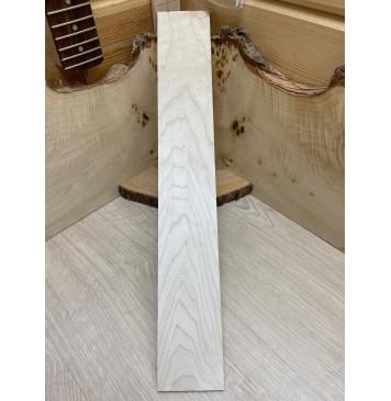 Клён Белый заготовка накладки для электрогитары  Тангент ААА 8х75х490 мм-0