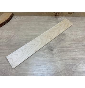 Клён Белый заготовка накладки для электрогитары Тангент ААА 7,5х74х490 мм-0