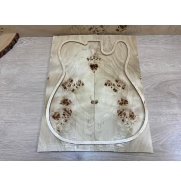 Тополь Кап заготовка на топ Смешанный ААА 12х174х455 мм - 2 шт. (книжкой) Тополь Кап заготовка на топ Смешанный ААА 12х174х455 мм - 2 шт. (книжкой)-2