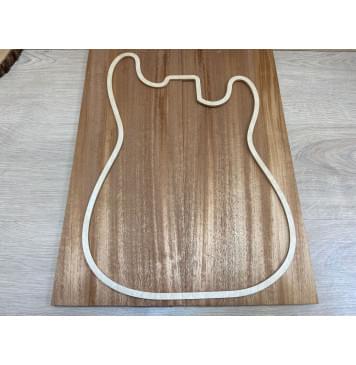 Махагон Кая заготовка на топ Радиал АА 12х190х500 мм - 2 шт. (книжкой)-0