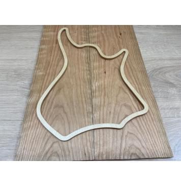 Вишня Американская Волнистая заготовка на топ для Тревел гитары Тангент ААА Волна АА 9х155х460 мм - 2 шт. (книжкой)-0