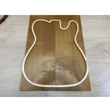 Клён Белый (Печёный) заготовка на топ Смешанный АА 9х168х485 мм - 2 шт.(книжкой)-0