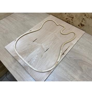 Клён Белый заготовка на топ Смешанный АА 10х174х490 мм - 2 шт. (книжкой)-0