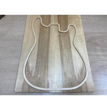 Клён Чёрный заготовка на топ Смешанный АА 8х190х545 мм - 2 шт. (книжкой)-0