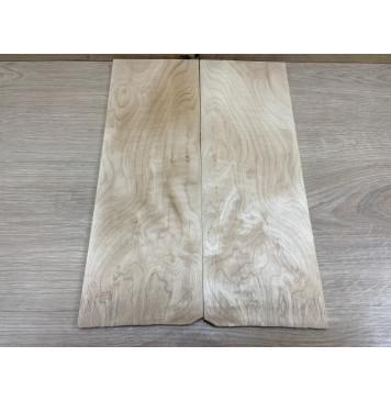 Клён Белый заготовка на топ Смешанный АА 8х132-135х385 мм - 2 шт. (книжкой)-0