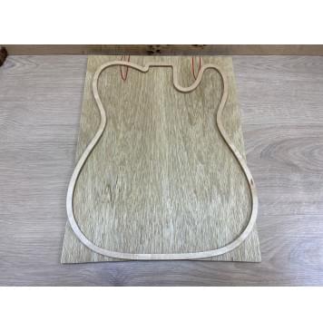 Корина Белая заготовка на топ Тангент ААА 10х165х430 мм - 2 шт. (книжкой). Трещины-0