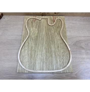 Корина Белая заготовка на топ Тангент ААА 9х163х430 мм - 2 шт. (книжкой). Трещины-1