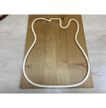 Клён Белый (Печёный) заготовка на топ Смешанный А 9х174х520 мм - 2 шт.(книжкой)-0