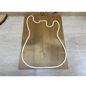 Клён Белый (Печёный) заготовка на топ Смешанный ААА 8х175х470 мм - 2 шт.(книжкой)-1