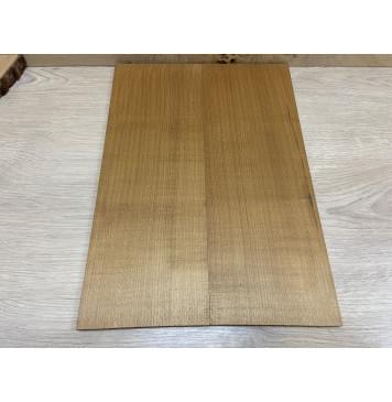 Клён Белый (Печёный) заготовка на топ для Тревел гитары Радиал А 9х144х400 мм - 2 шт.(книжкой)-0