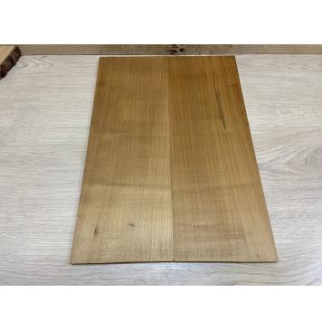 Клён Белый (Печёный) заготовка на топ для Тревел гитары Радиал А 9х144х400 мм - 2 шт.(книжкой)-0