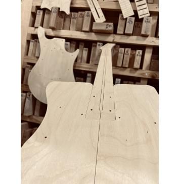 Ural 650A, мензура 650мм, 24 лада, полный комплект для фрезеровки гитары, фанера 8мм. Ural 650A, мензура 650мм, 24 лада, полный комплект для фрезеровки гитары, фанера 8мм.-7